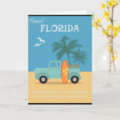 Florida: Reisegrüßkarte Karte (Gelbe Blume)