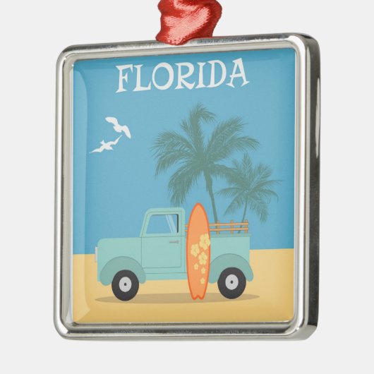 Florida: Reisemöglichkeiten Ornament Aus Metall (Links)