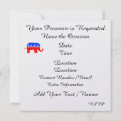 Florida Republican Patriotic Invitation - srf Einladung (Rückseite)