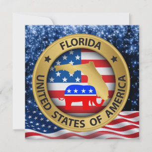 Florida Republican Patriotic Invitation - srf Einladung