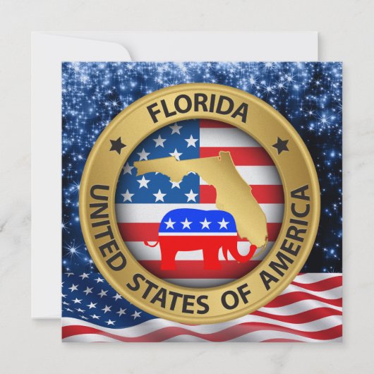 Florida Republican Patriotic Invitation - srf Einladung (Vorderseite)