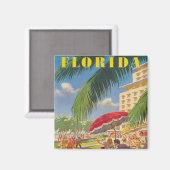 Florida Retro Magnet (Vorderseite/Rückseite)