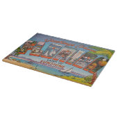 Florida Retro-Postkarte Schneidebrett (Ecke)