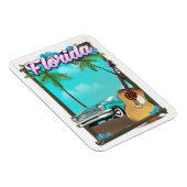 Florida Retro Reiseplakat Magnet (Rechte Seite)