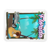 Florida Retro Reiseplakat Magnet (Horizontal)