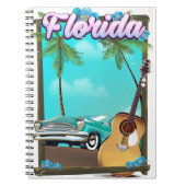Florida Retro Reiseplakat Notizblock (Vorderseite)