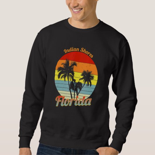 Florida Retro Tropical Palmen Va Sweatshirt (Vorderseite)