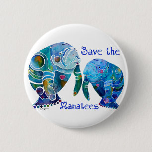 Florida rettet die Manatis in den klaren Blues Button