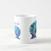 Florida rettet die Manatis in den klaren Blues Kaffeetasse (Mittel)