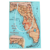 Florida Road Map Mittlere Geschenktüte (Vorderseite)