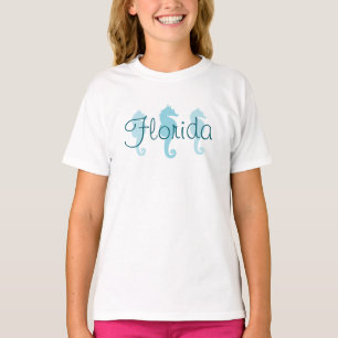 Florida Robin Egg Blue Seepferde T-Shirt