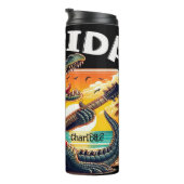 Florida Rock: Alligator Guitar Sunset Thermosbecher (Nach rechts gedreht)