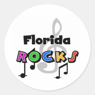 Florida Rocks Runder Aufkleber