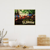 Florida-Rosaflamingos Poster (Küche)