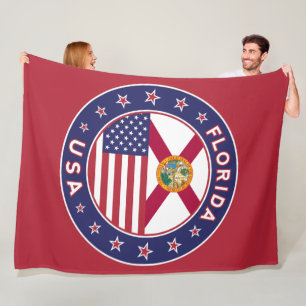 Florida, rot, fleecedecke