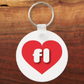 Florida rotes Herz - I Liebe fl Schlüsselanhänger (Vorderseite)