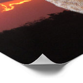 Florida Rotluchs mit atemberaubendem Sonnenunterga Poster (Ecke)
