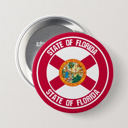 Florida Round Emblem Button (Vorne & Hinten)
