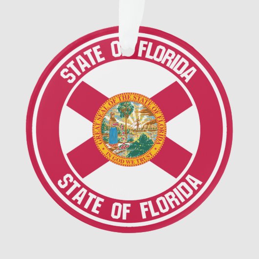 Florida Round Emblem Ornament (Vorderseite)