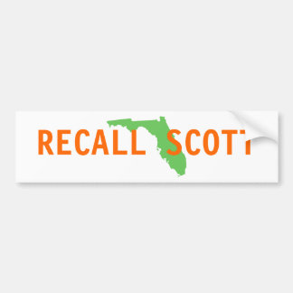 FLORIDA, RÜCKRUF SCOTT AUTOAUFKLEBER