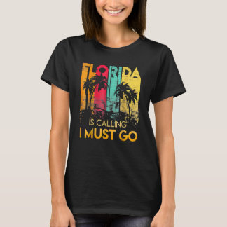 Florida ruft mich an, Vintagen Sommer Strand zu ge T-Shirt