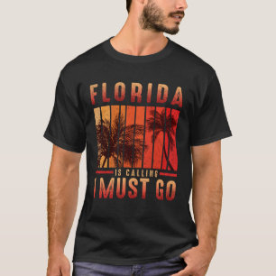 Florida ruft mich an, Vintagen Sommer Strand zu ge T-Shirt