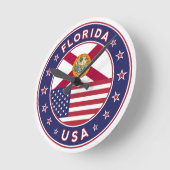Florida Runde Wanduhr (Winkel)