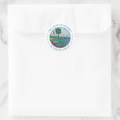 Florida Runder Aufkleber (Tasche)