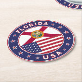 Florida Runder Pappuntersetzer (Angewinkelt)