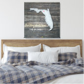 Florida Rustic Stretched Canvas Print Leinwanddruck (Insitu (Schlafzimmer))
