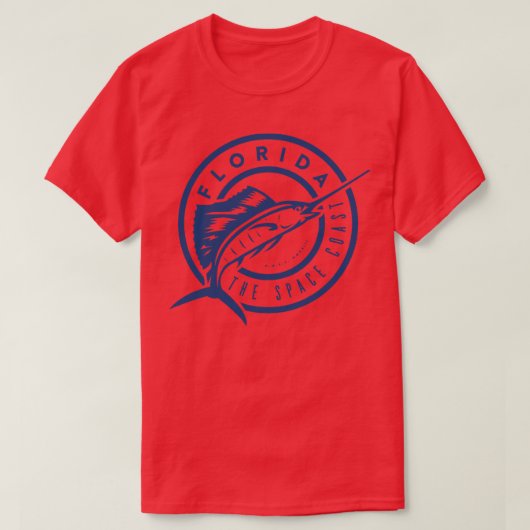 Florida Sailfish - die blaue Raumküste T-Shirt (Design vorne)