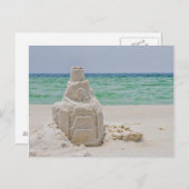 Florida Sand Castle Postkarte (Vorne/Hinten)