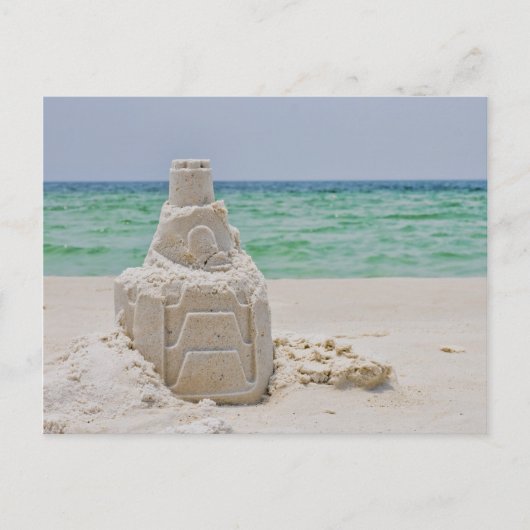 Florida Sand Castle Postkarte (Vorderseite)