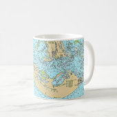Florida - Sanibel Captiva Nautical Chart Mug Kaffeetasse (VorderseiteRechts)