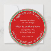 Florida Santa Squirrel™ ist die Jolly Holiday Part Einladung (Rückseite)