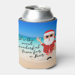 Florida Santa Wunderschöne Zeit für ein Bier Dosenkühler