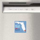 Florida Save the Date - Individuell gestaltete Sta Magnet (In Situ (Geschirrspüler))
