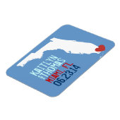 Florida Save the Date - Individuell gestaltete Sta Magnet (Linke Seite)