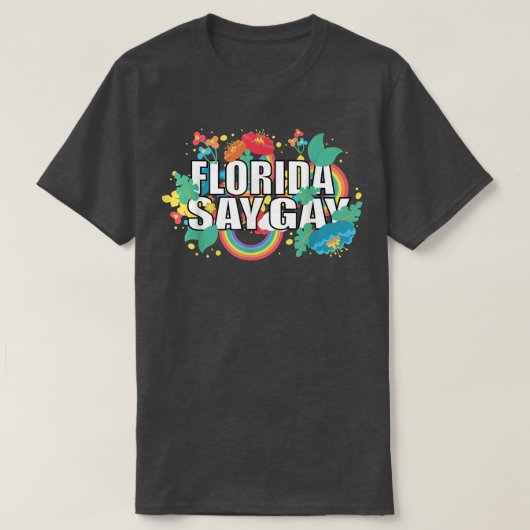 Florida Say Gay Sunflower Say Trans Proud LGBTQ GG T-Shirt (Design vorne)