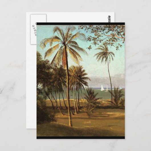 Florida Scene - Albert Bierstadt Postkarte (Vorne/Hinten)
