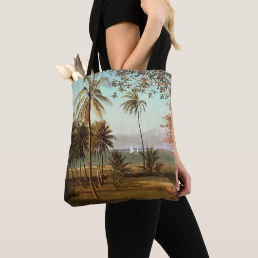 Florida Scene, Kunstmalerei, Tasche (Von Nahem)