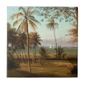 Florida Scene von Albert Bierstadt Fliese (Vorderseite)