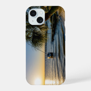 Florida schiefe Palme Sonnenuntergang iPhone-Hülle iPhone 15 Hülle