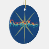 Florida-Schlüssel in den Sonnenuntergangfarben mit Keramikornament (Rechts)