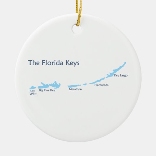 Florida-Schlüssel Keramikornament (Vorne)