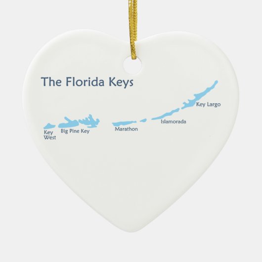 Florida-Schlüssel Keramikornament (Vorne)