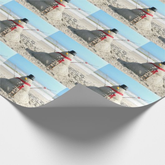 Florida-Schneemann mit Elf-Packpapier (3221) Geschenkpapier (Ecke)