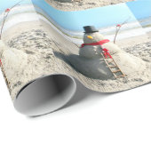 Florida-Schneemann mit Elf-Packpapier (3221) Geschenkpapier (Rolleneckpunkt)