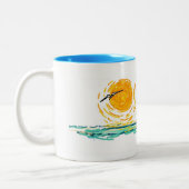 Florida-Schneemann Zweifarbige Tasse (Links)