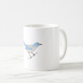 Florida Scrub Jay Aquarell Vogelarten Kunst Kaffeetasse (VorderseiteRechts)